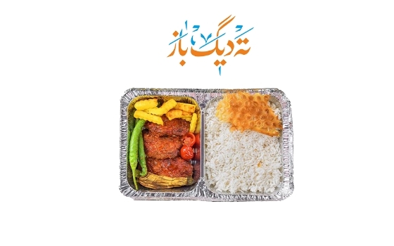 کباب تابه ای با برنج